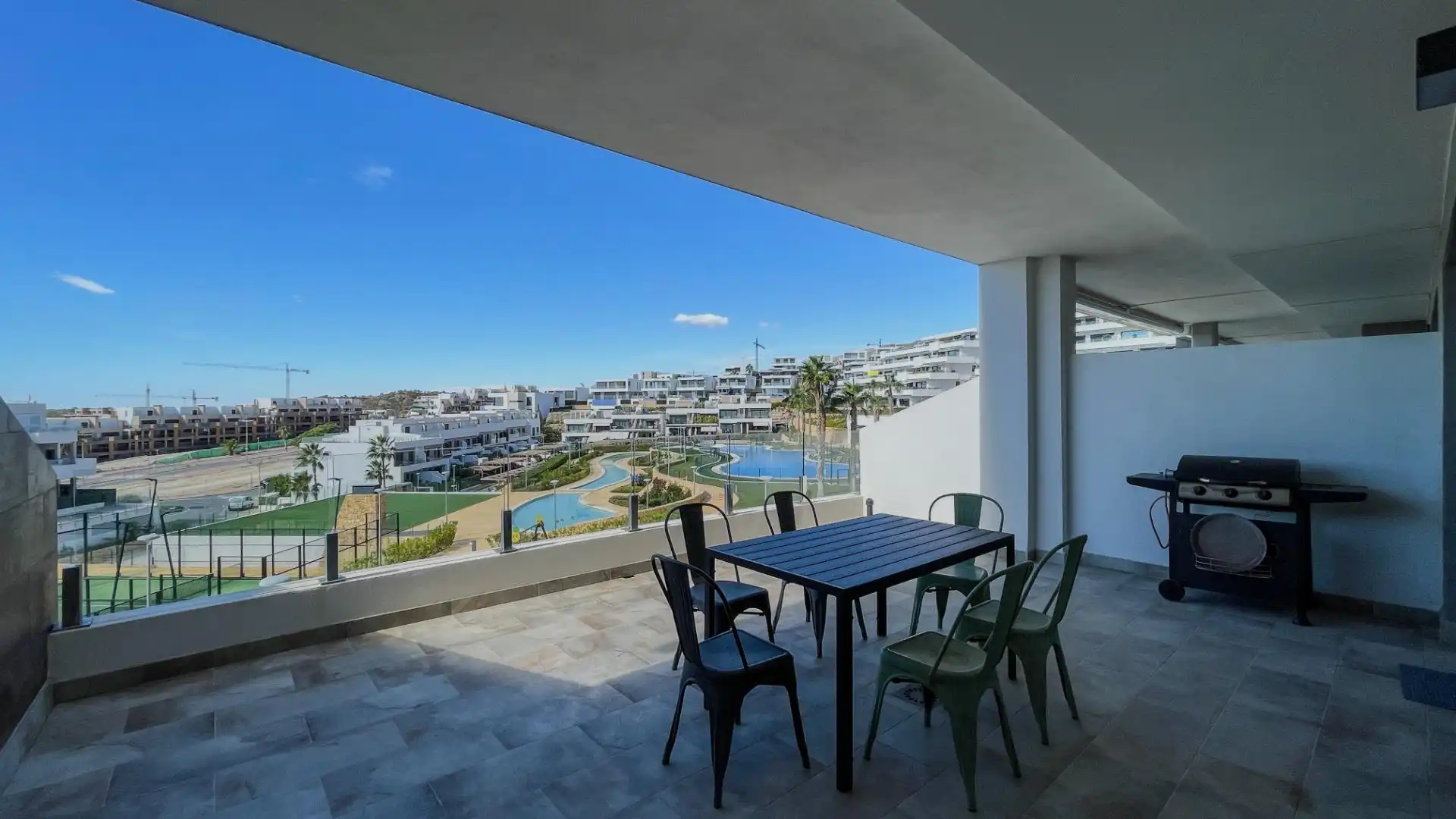Terrasse von Dachboden zum Verkauf in Finestrat mit Klimaanlage, Terrasse und Möbliert
