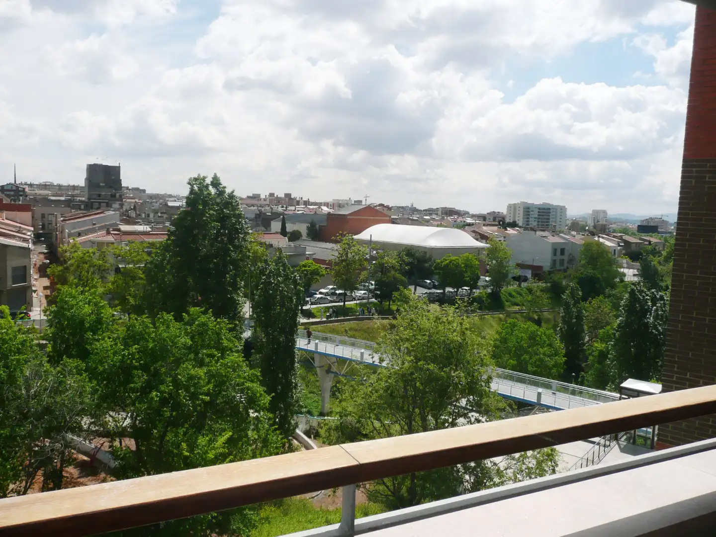 Terraza de Piso de alquiler en Terrassa con Aire acondicionado, Calefacción y Jardín privado