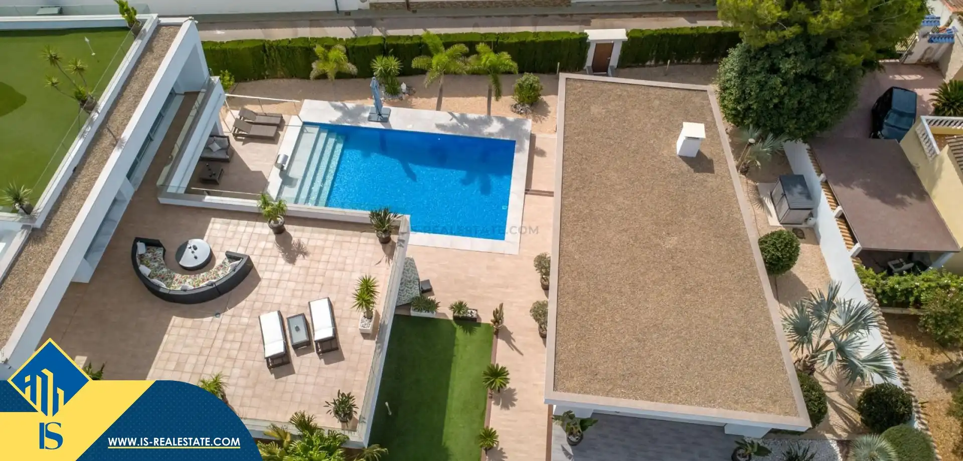 Piscina de Casa o xalet en venda en Pilar de la Horadada amb Terrassa, Piscina i Moblat