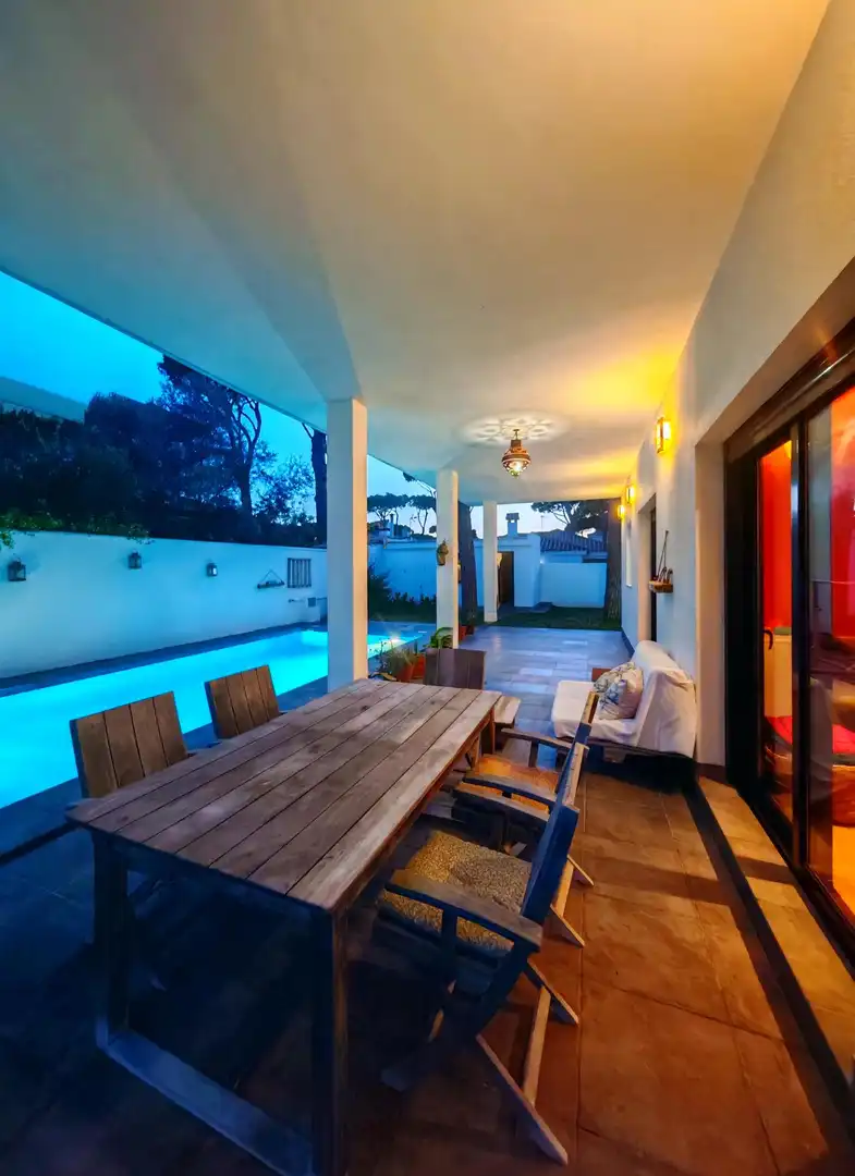 Terraza de Casa o chalet en venta en Chiclana de la Frontera con Aire acondicionado, Jardín privado y Terraza