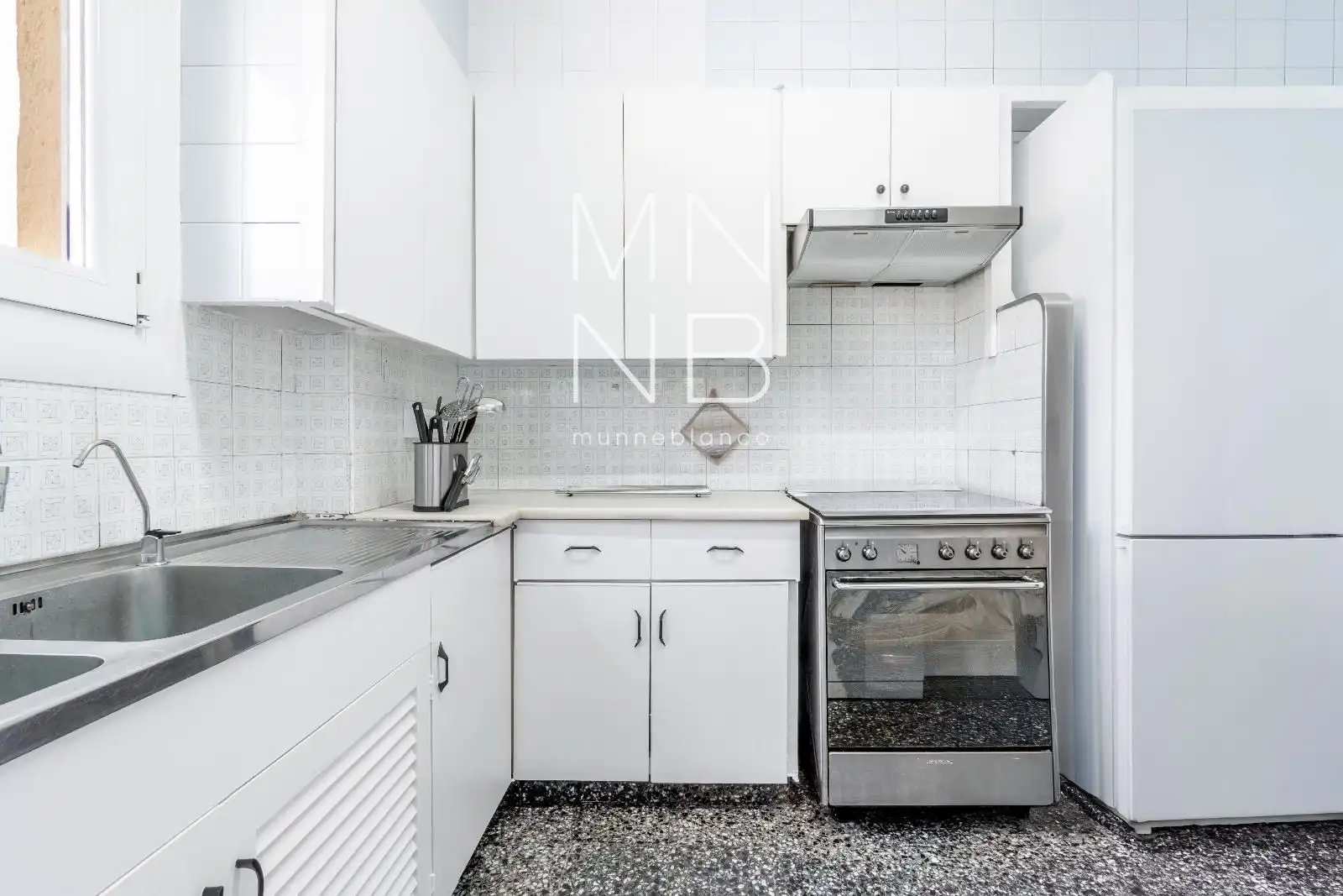 Kitchen of Flat for sale in Sant Andreu de Llavaneres  with Heating, Terrace and Furnished