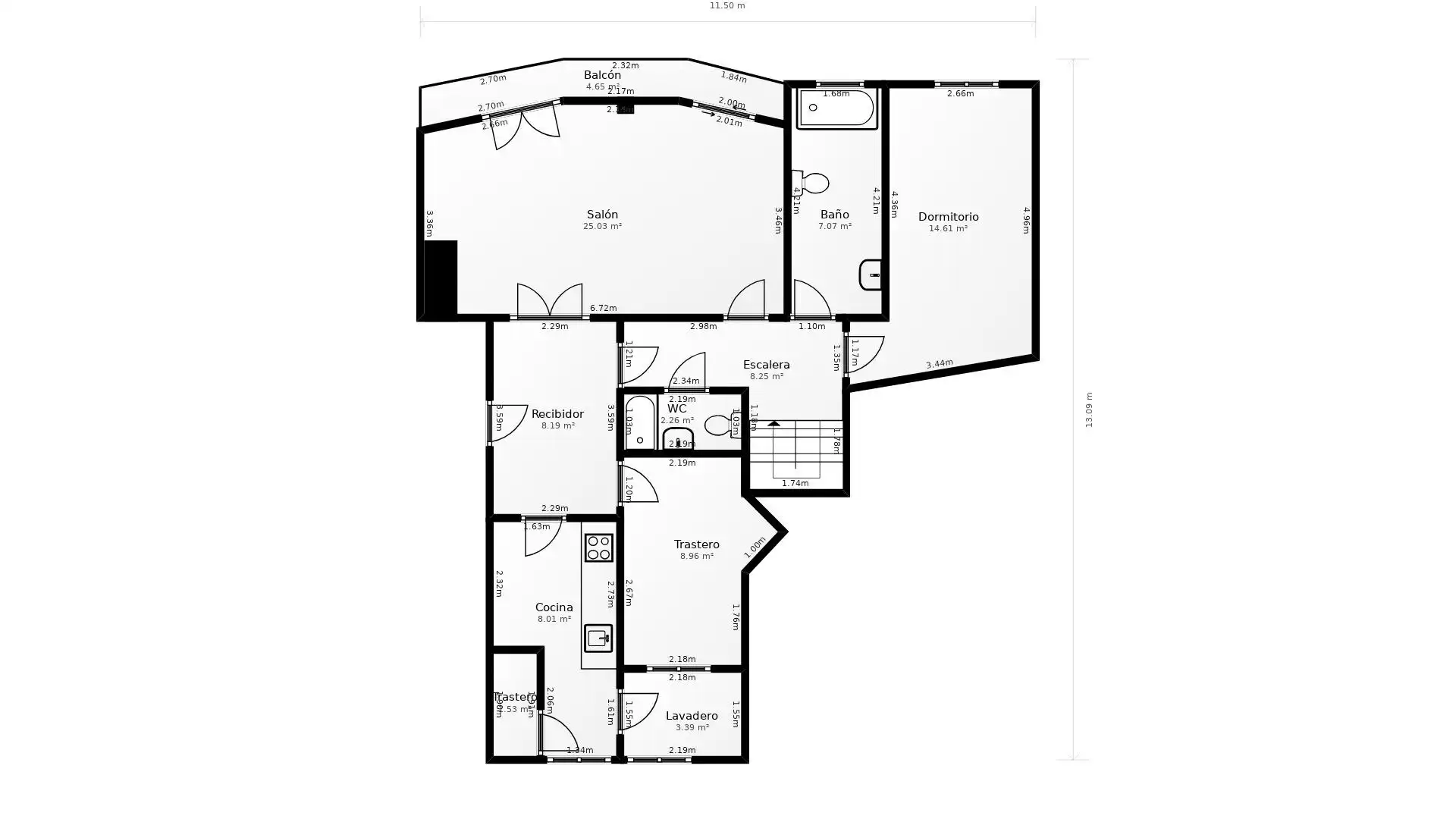 Maisonette zum Verkauf in Jaén mit Klimaanlage und Balkon