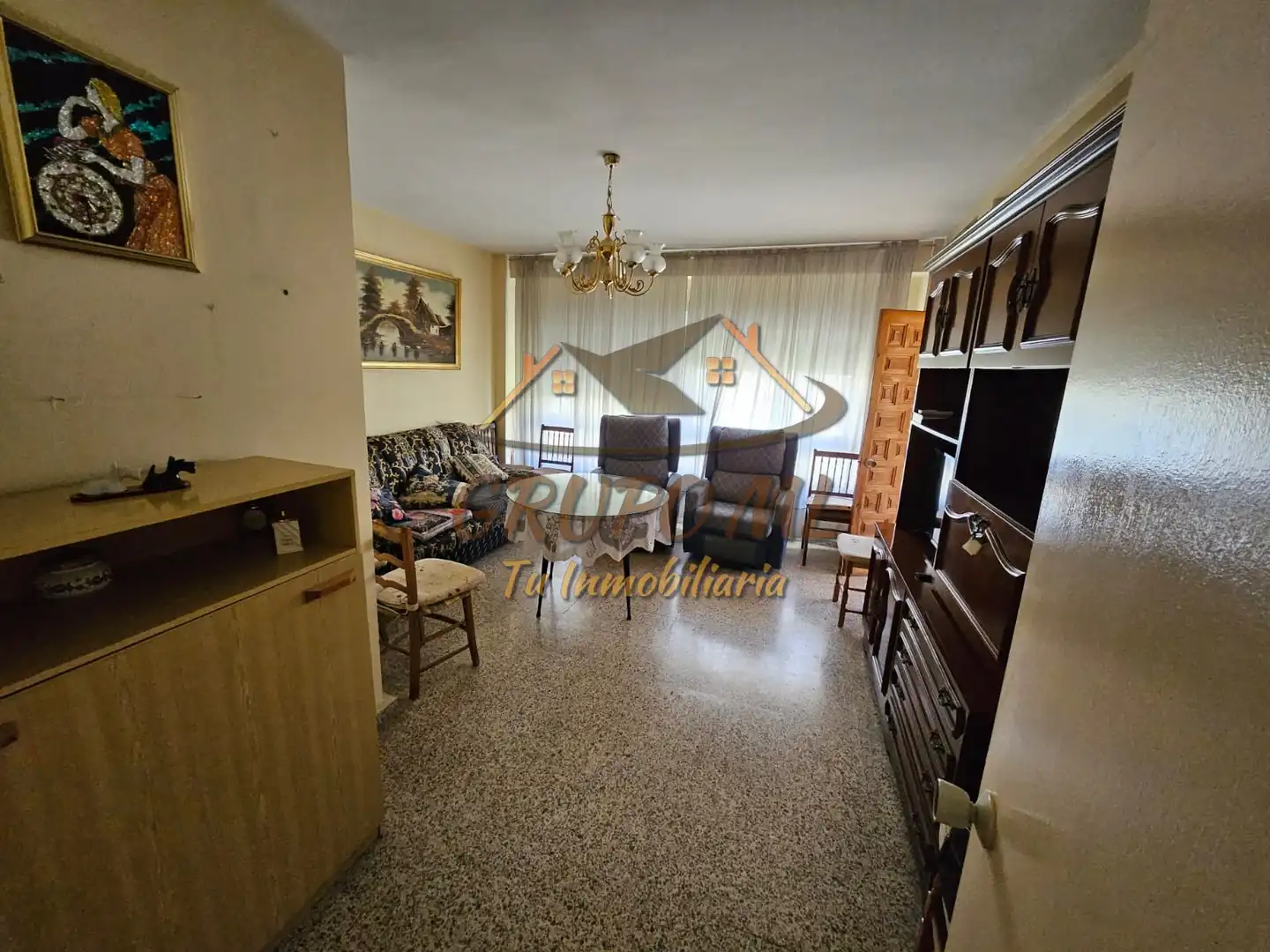 Sala d'estar de Pis en venda en Jaén amb Aire condicionat, Calefacció i Moblat