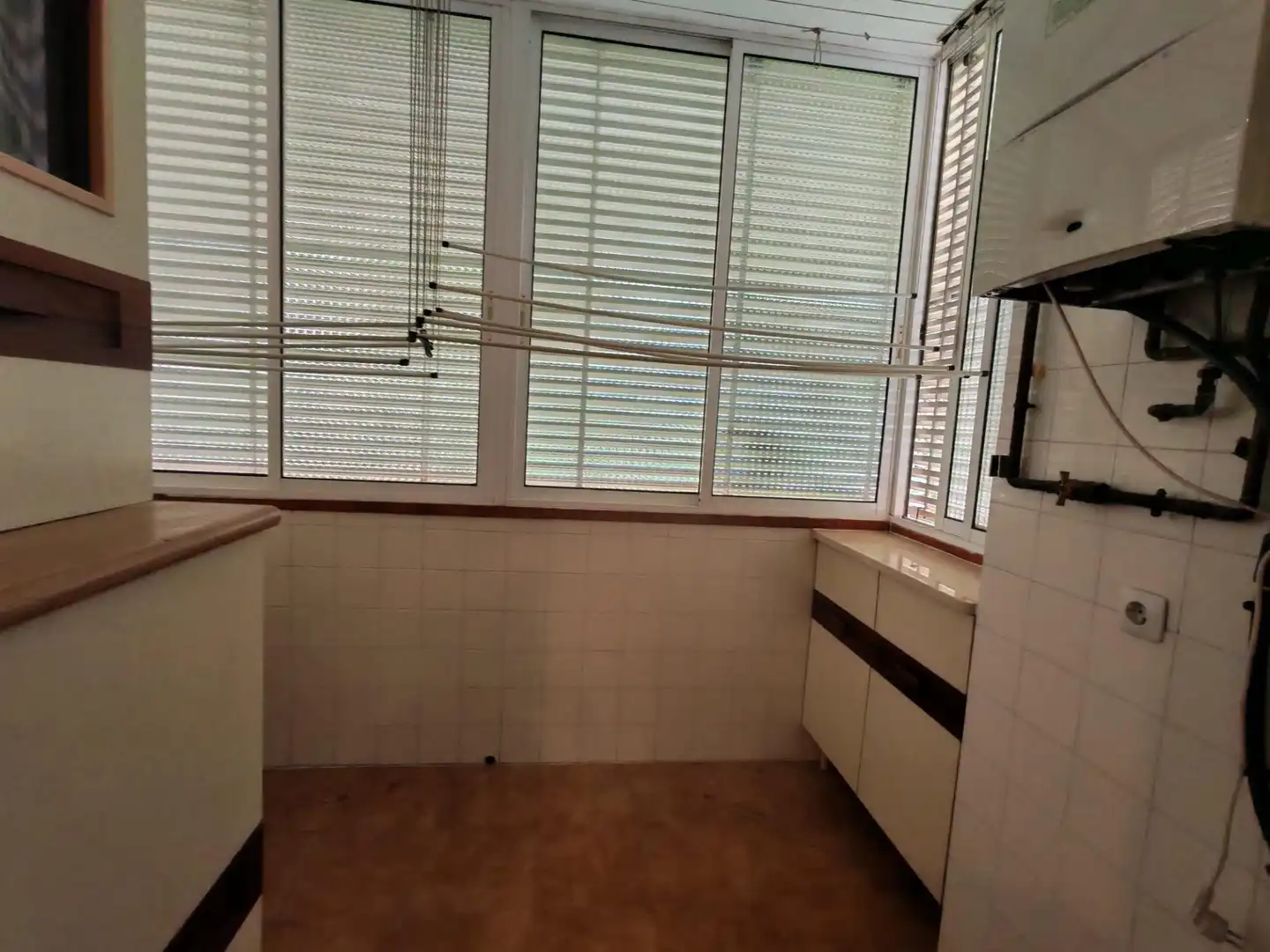 Cocina de Apartamento en venta en Barcelona con Calefacción, Parquet y Balcón