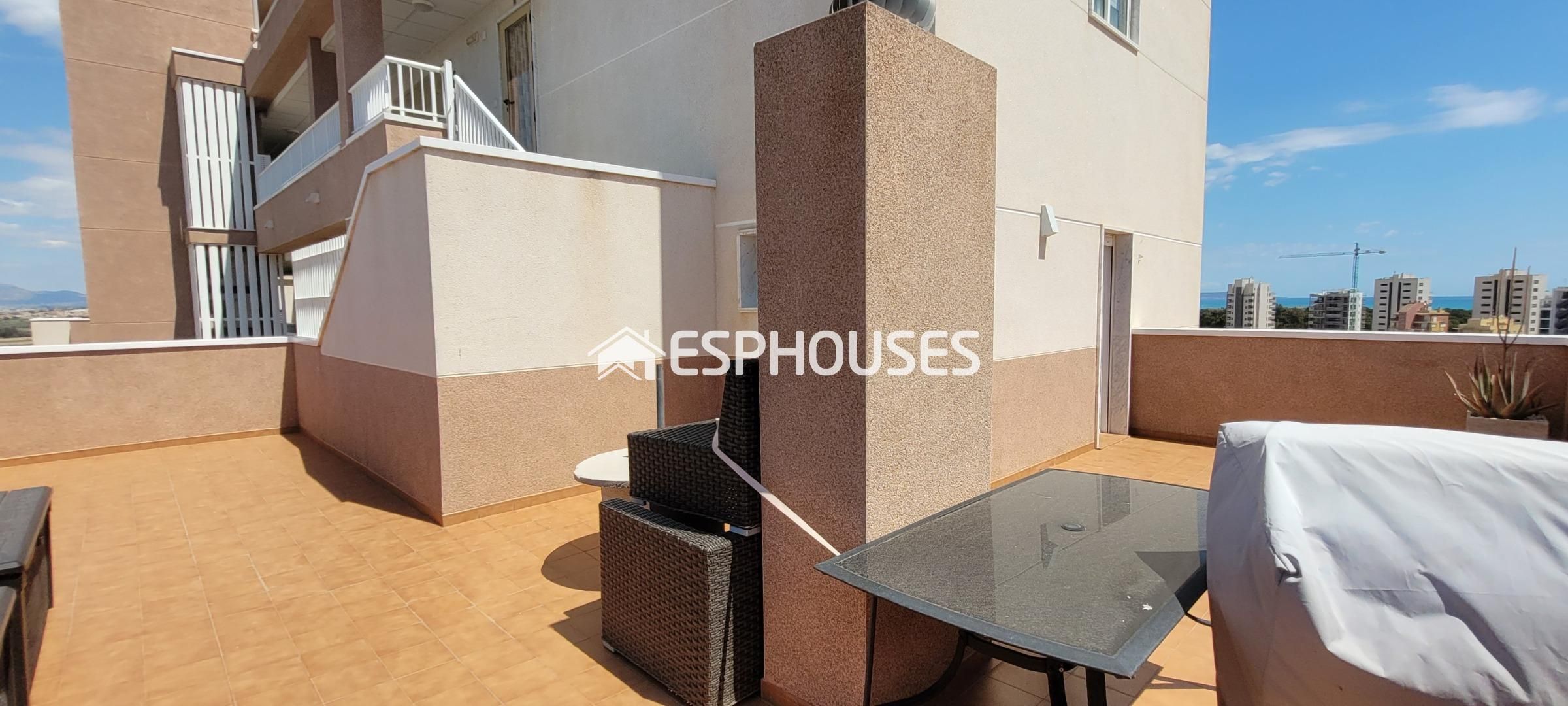 Terrace of Apartment for sale in Guardamar del Segura  with Air Conditioner, Terrace and Furnished