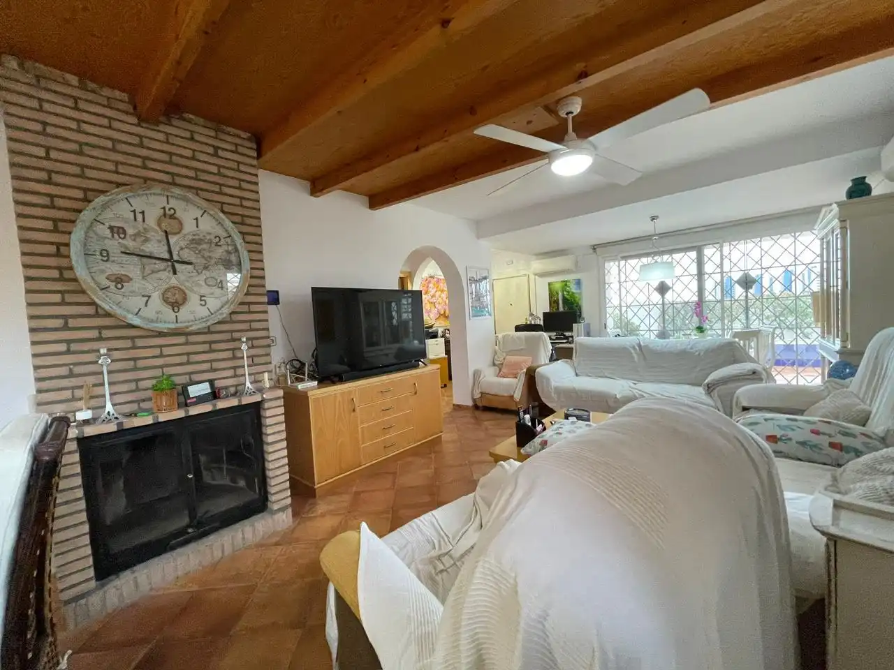 Living room of Houses for sale in La Manga del Mar Menor  with Air Conditioner, Heating and Private garden