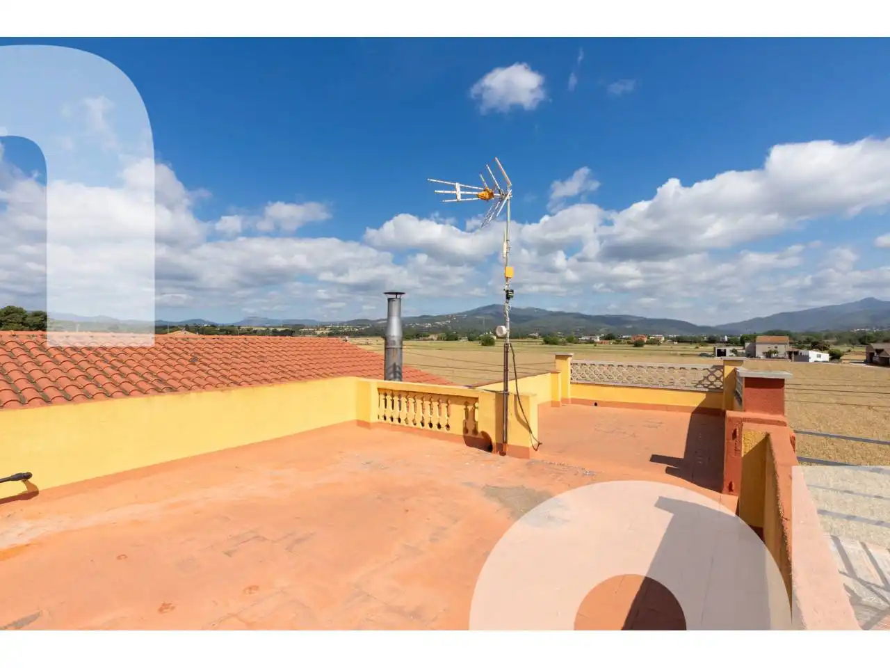 Terrace of Country homes for sale in Les Franqueses del Vallès  with Air Conditioner, Heating and Private garden