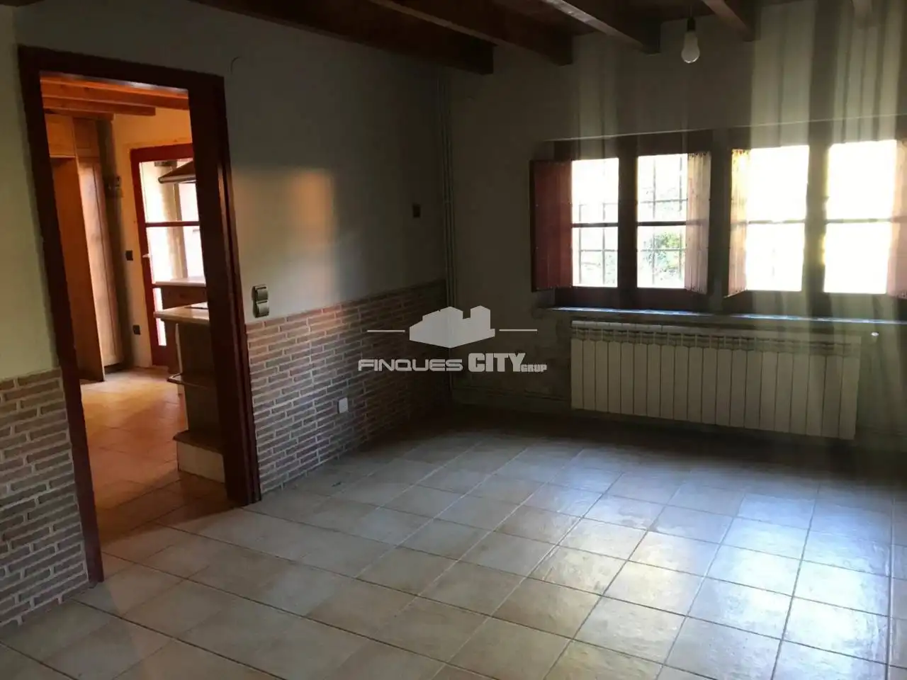 Living room of Country homes for sale in Sant Aniol de Finestres  with Air Conditioner, Heating and Private garden