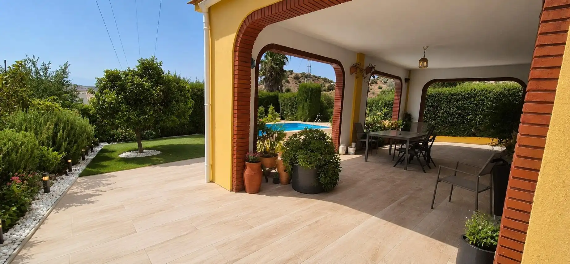 Terraza de Casa o chalet en venta en Málaga con Aire acondicionado, Jardín privado y Terraza