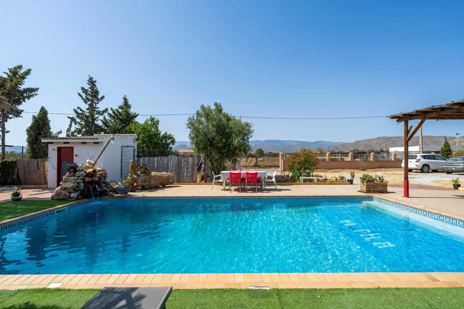 Piscina de Finca rústica en venta en Tabernas con Aire acondicionado, Jardín privado y Piscina