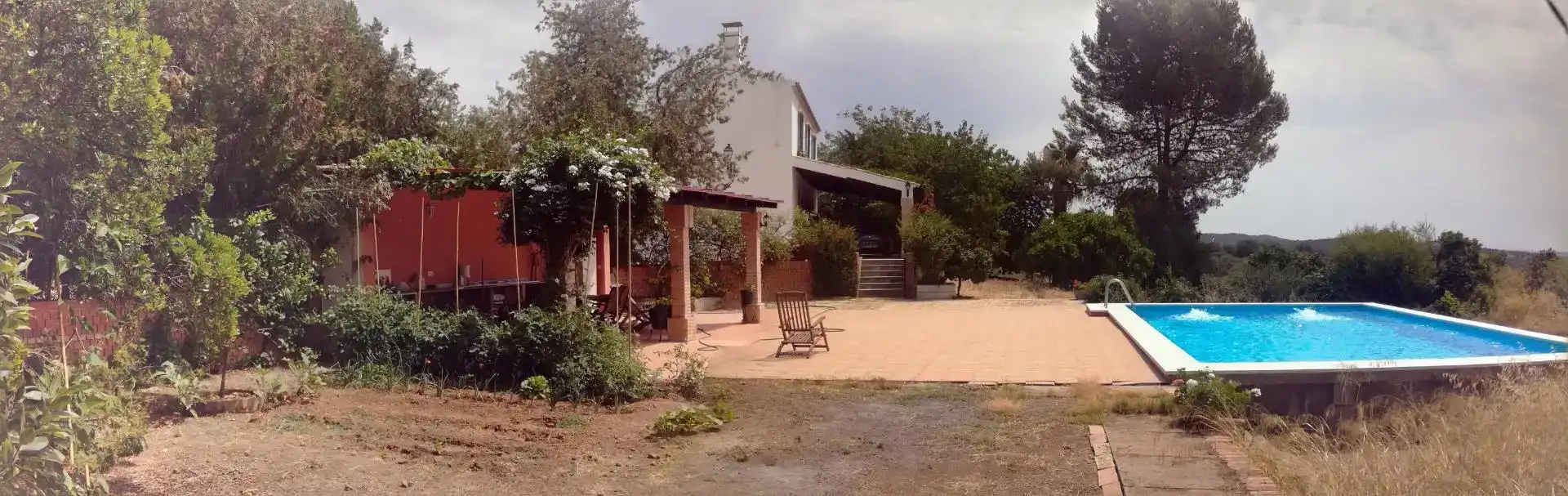 Jardí de Finca rústica en venda en Peñaflor amb Aire condicionat, Jardí privat i Traster