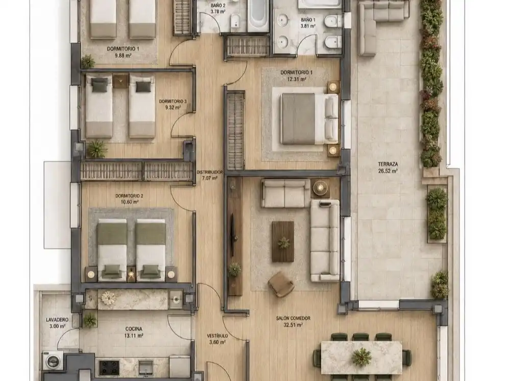 Dachboden zum Verkauf in  Madrid Capital mit Klimaanlage und Terrasse