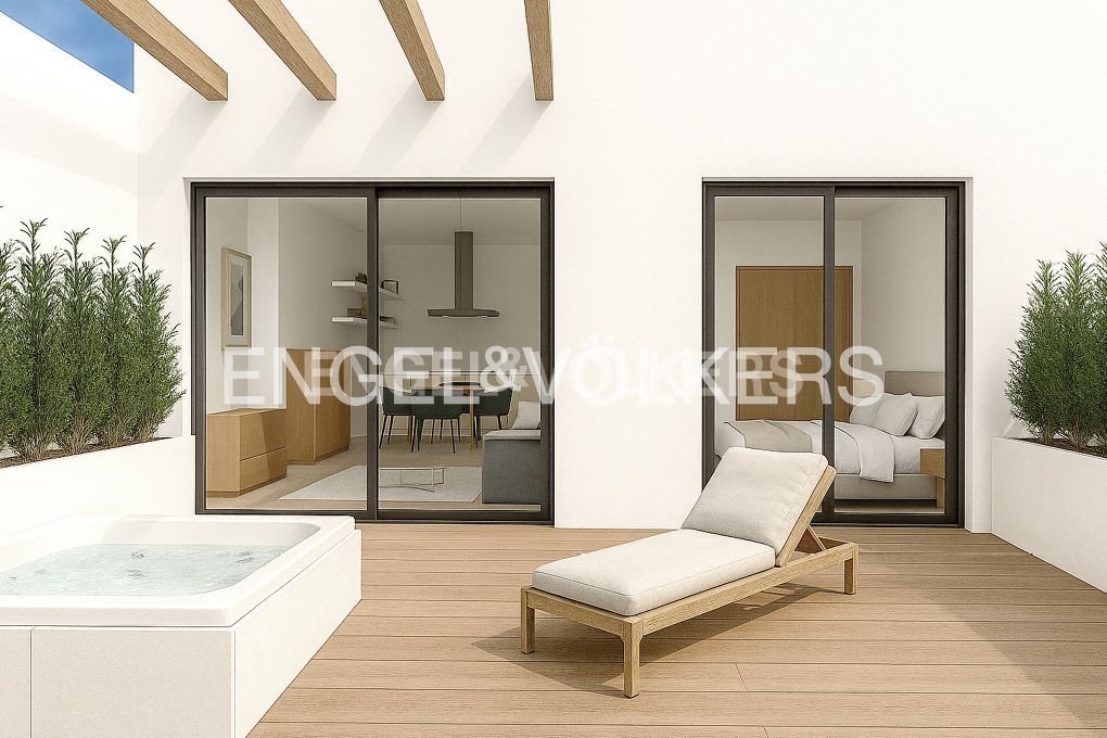 Terrassa de Apartament en venda en  Valencia Capital amb Aire condicionat, Calefacció i Terrassa