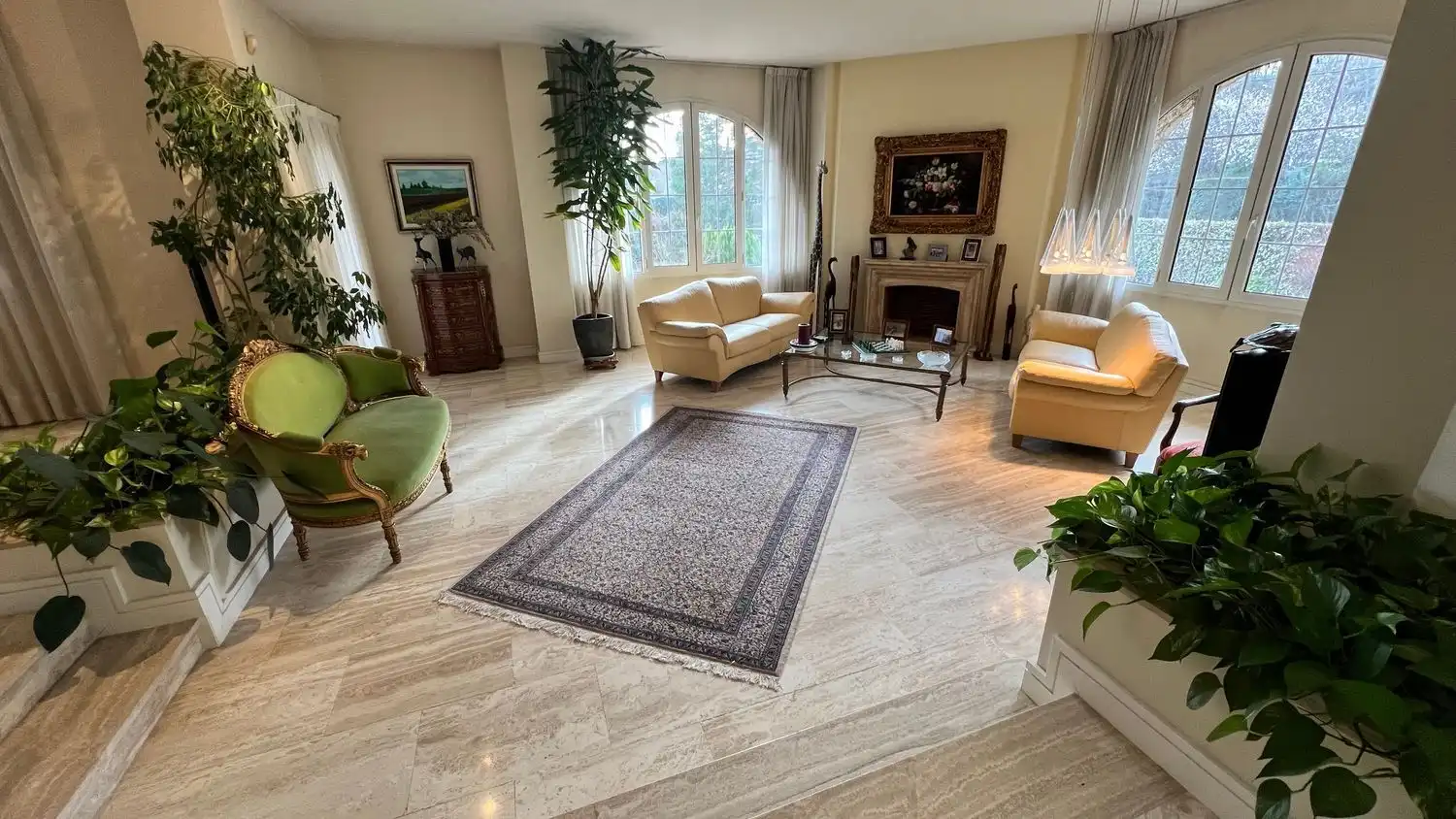 Sala d'estar de Casa o xalet en venda en Villanueva de la Cañada amb Aire condicionat, Calefacció i Terrassa