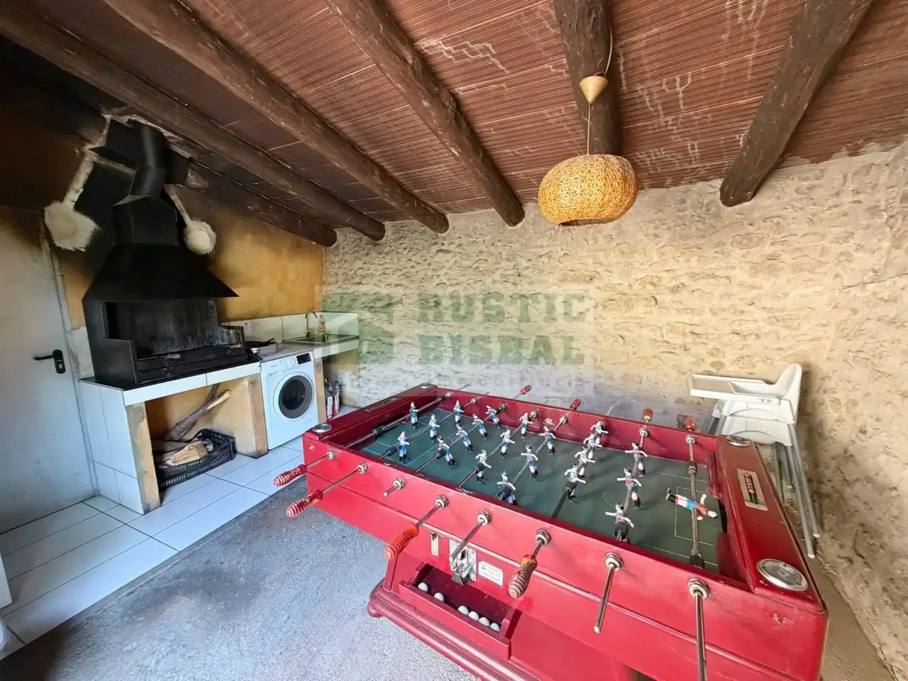 Terraza de Finca rústica de alquiler en Vilademuls con Aire acondicionado, Calefacción y Jardín privado
