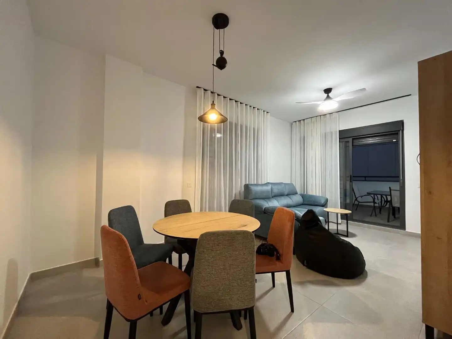 Wohnzimmer von Wohnungen zur Miete in Garrucha mit Klimaanlage, Heizung und Terrasse