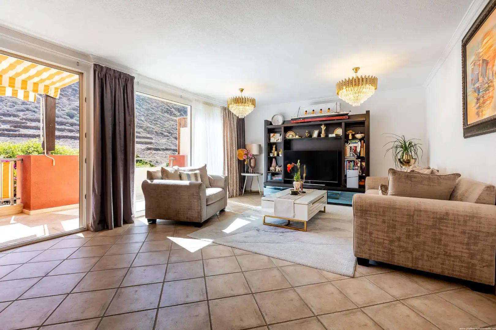 Sala de estar de Casa o chalet en venta en Arona con Aire acondicionado, Jardín privado y Terraza