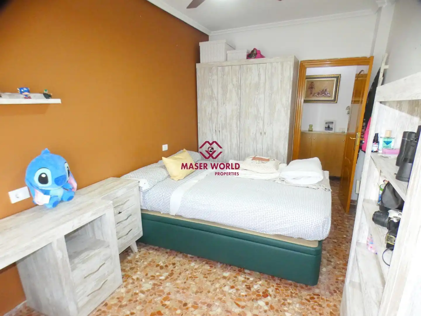 Schlafzimmer von Wohnung zum Verkauf in Mazarrón mit Klimaanlage, Heizung und Abstellraum