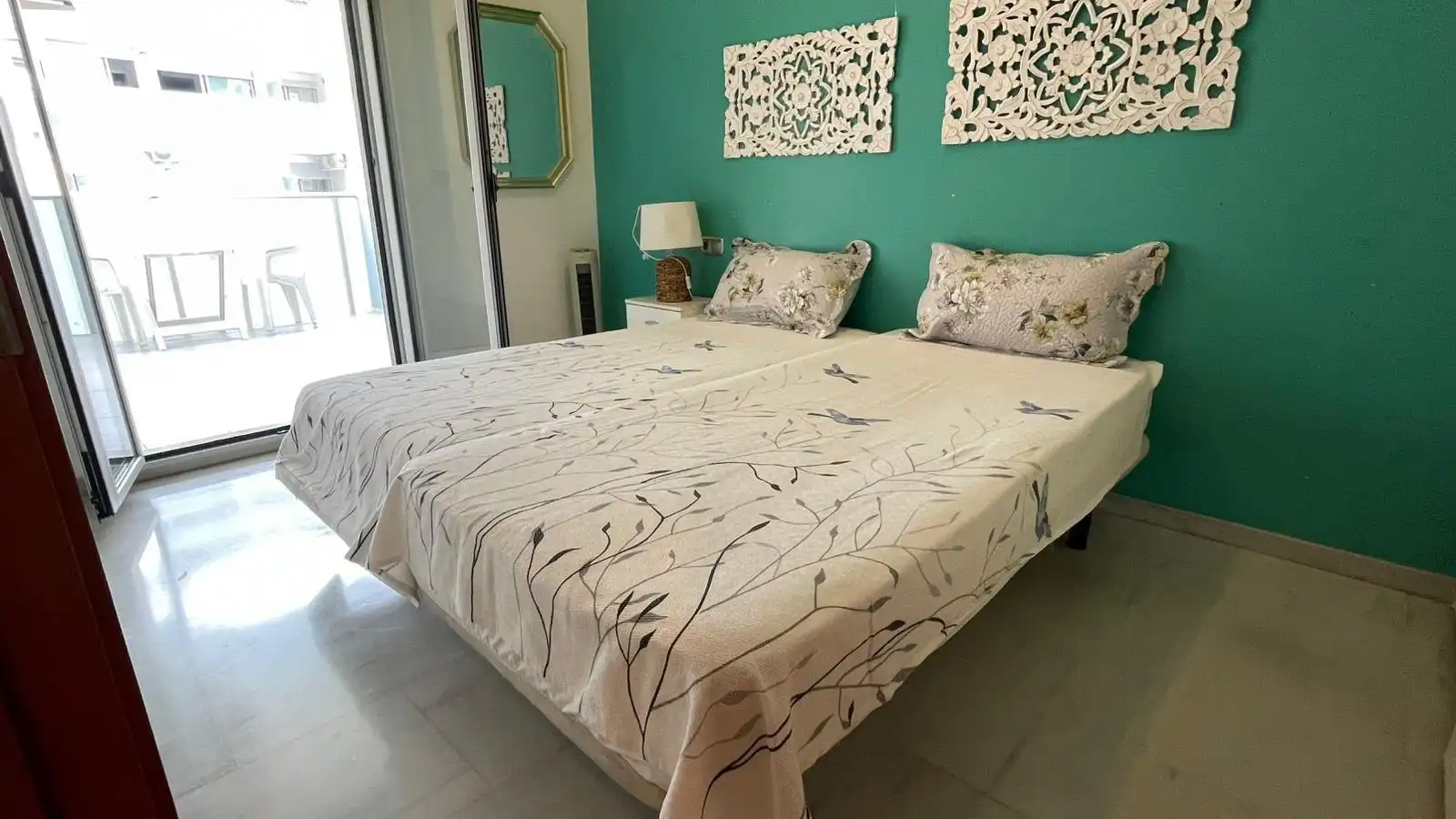 Dormitori de Apartament de lloguer en Villajoyosa / La Vila Joiosa amb Aire condicionat, Moblat i Balcó