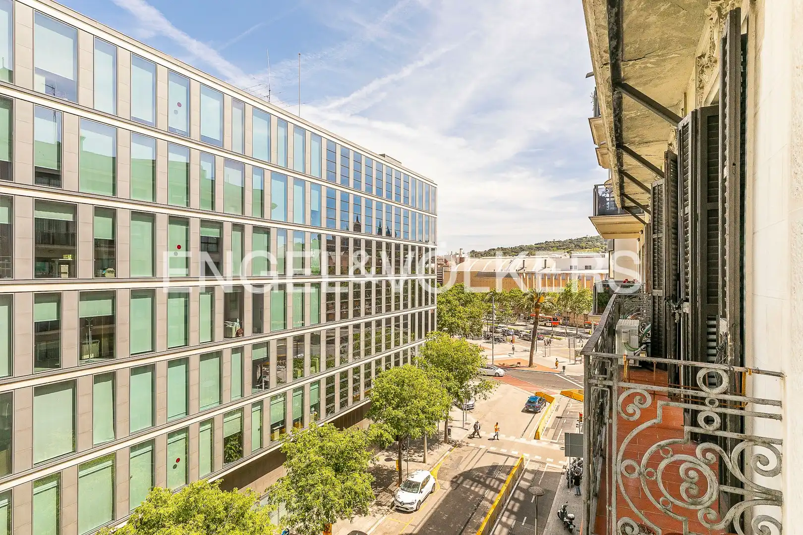 Vista exterior de Piso de alquiler en Barcelona con Calefacción, Parquet y Amueblado