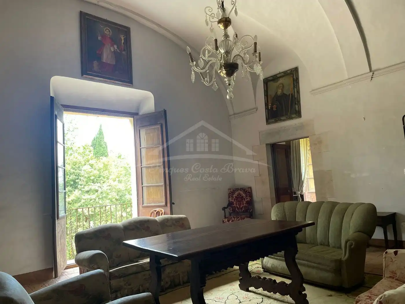 Dining room of Country homes for sale in Flaçà  with Air Conditioner, Heating and Private garden