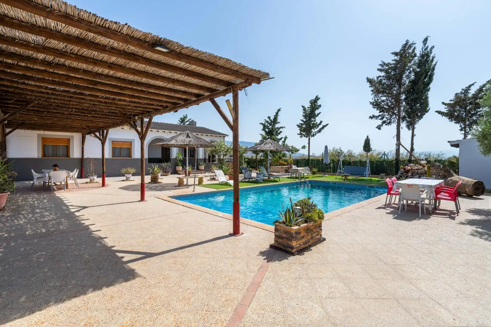 Piscina de Finca rústica en venta en Tabernas con Aire acondicionado, Jardín privado y Piscina