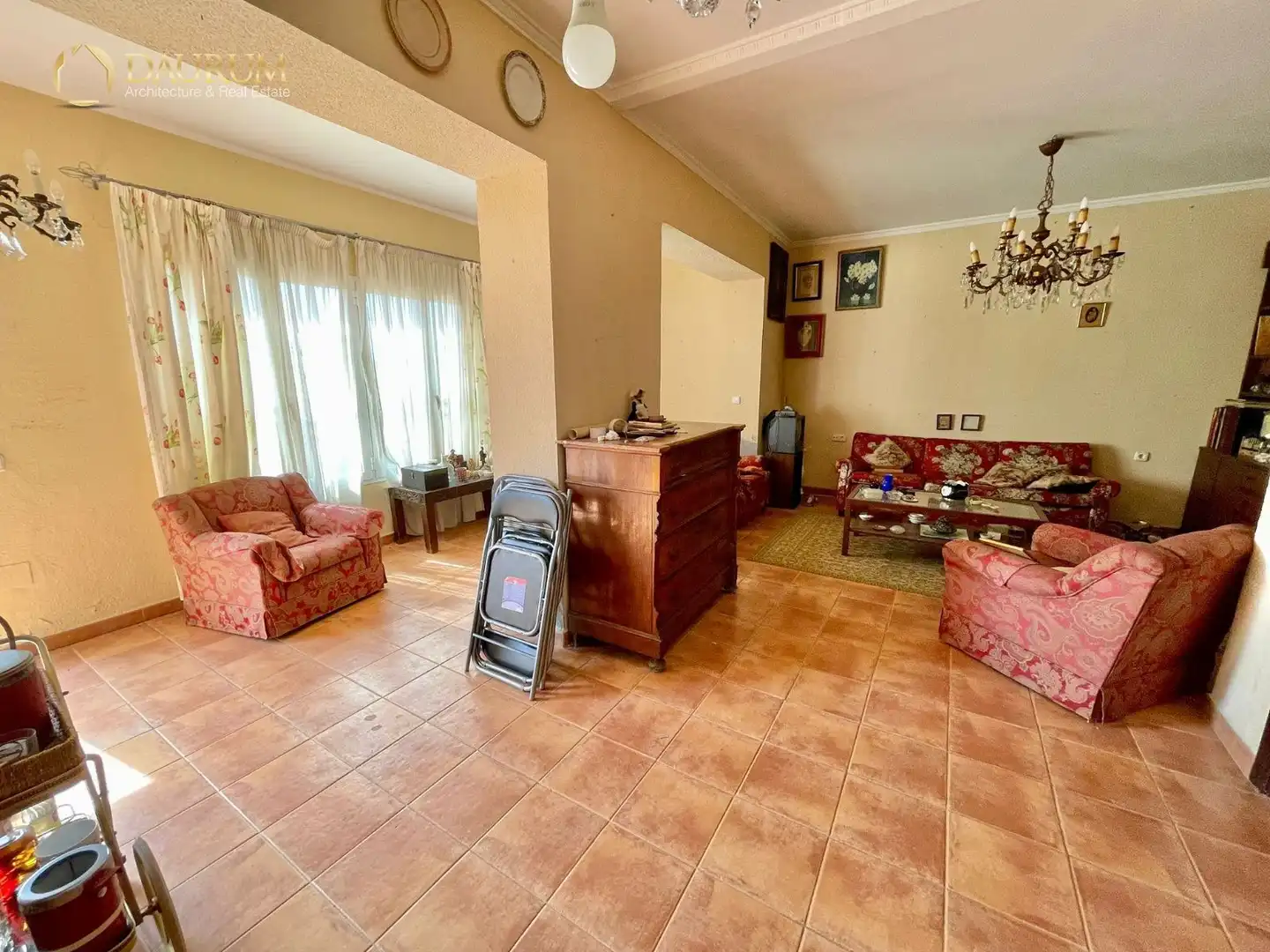Sala de estar de Casa adosada en venta en Málaga con Jardín privado, Terraza y Trastero