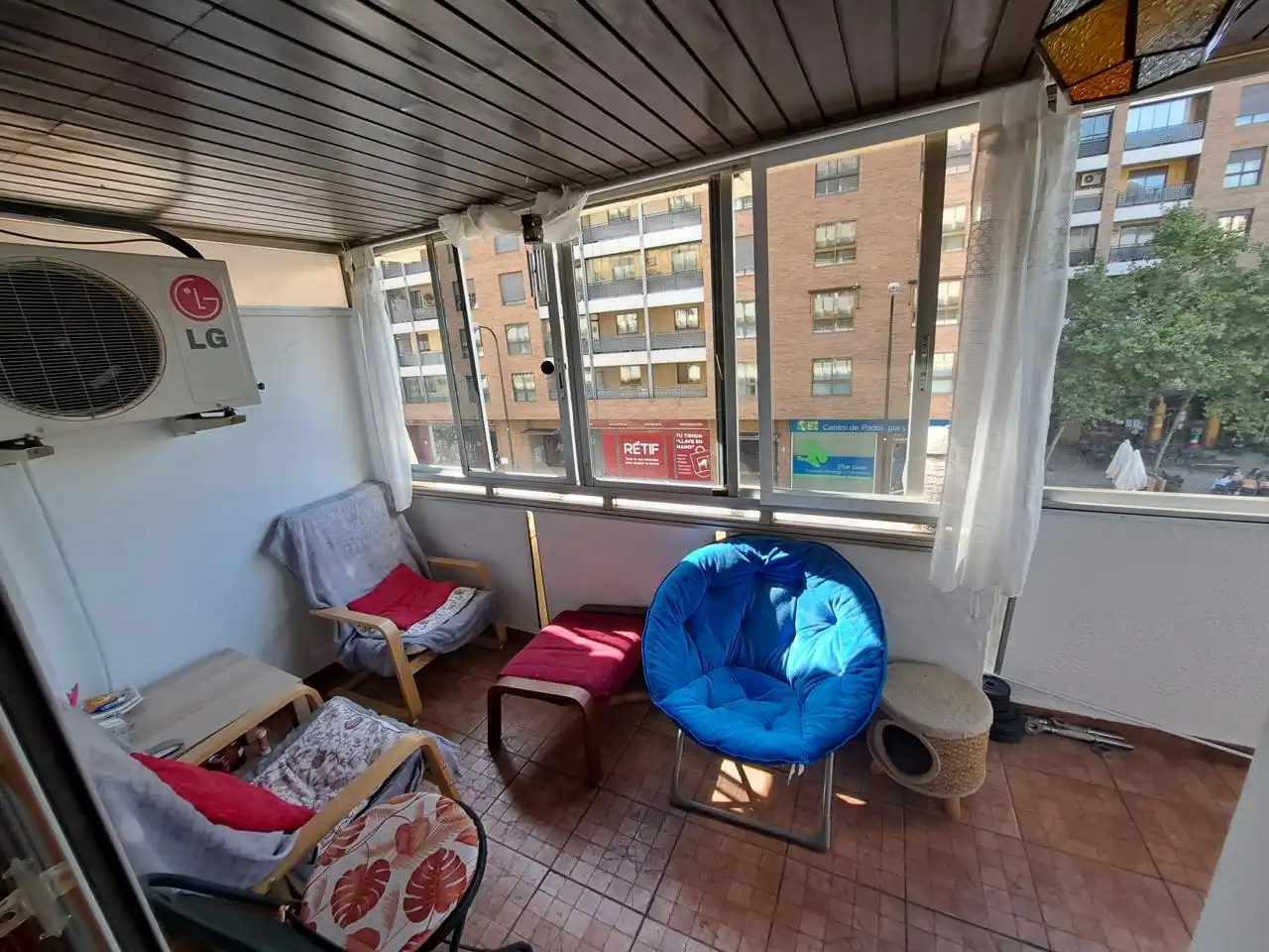 Balcony of Flat for sale in Zaragoza  with Air Conditioner, Heating and Parquet flooring