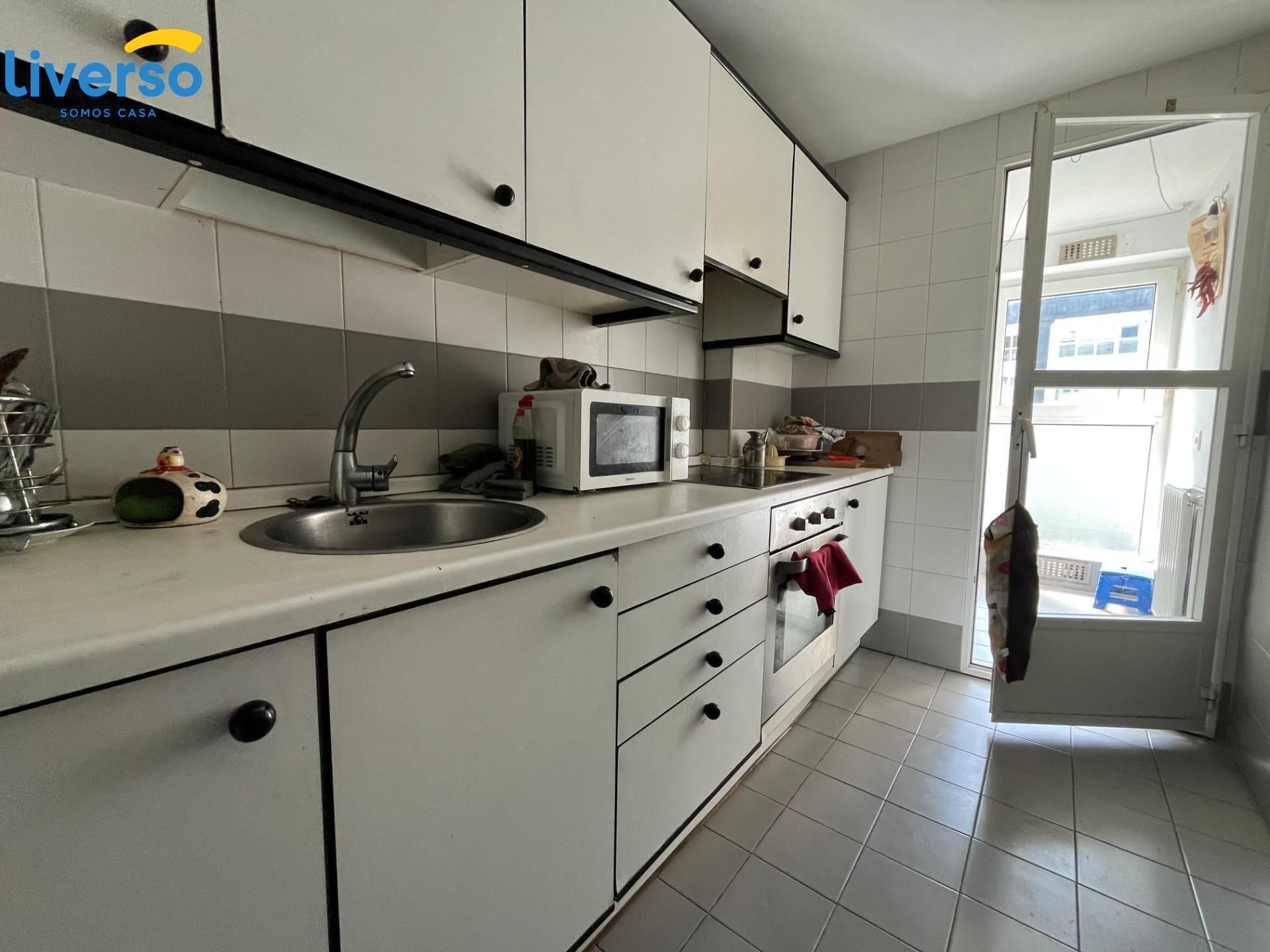 Kitchen of Flat for sale in Burgos Capital  with Heating, Terrace and Storage room