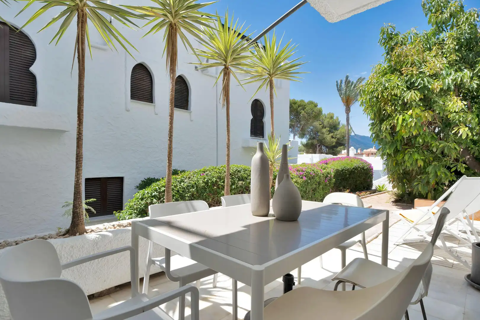 Terrassa de Dúplex de lloguer en Marbella amb Calefacció, Jardí privat i Moblat