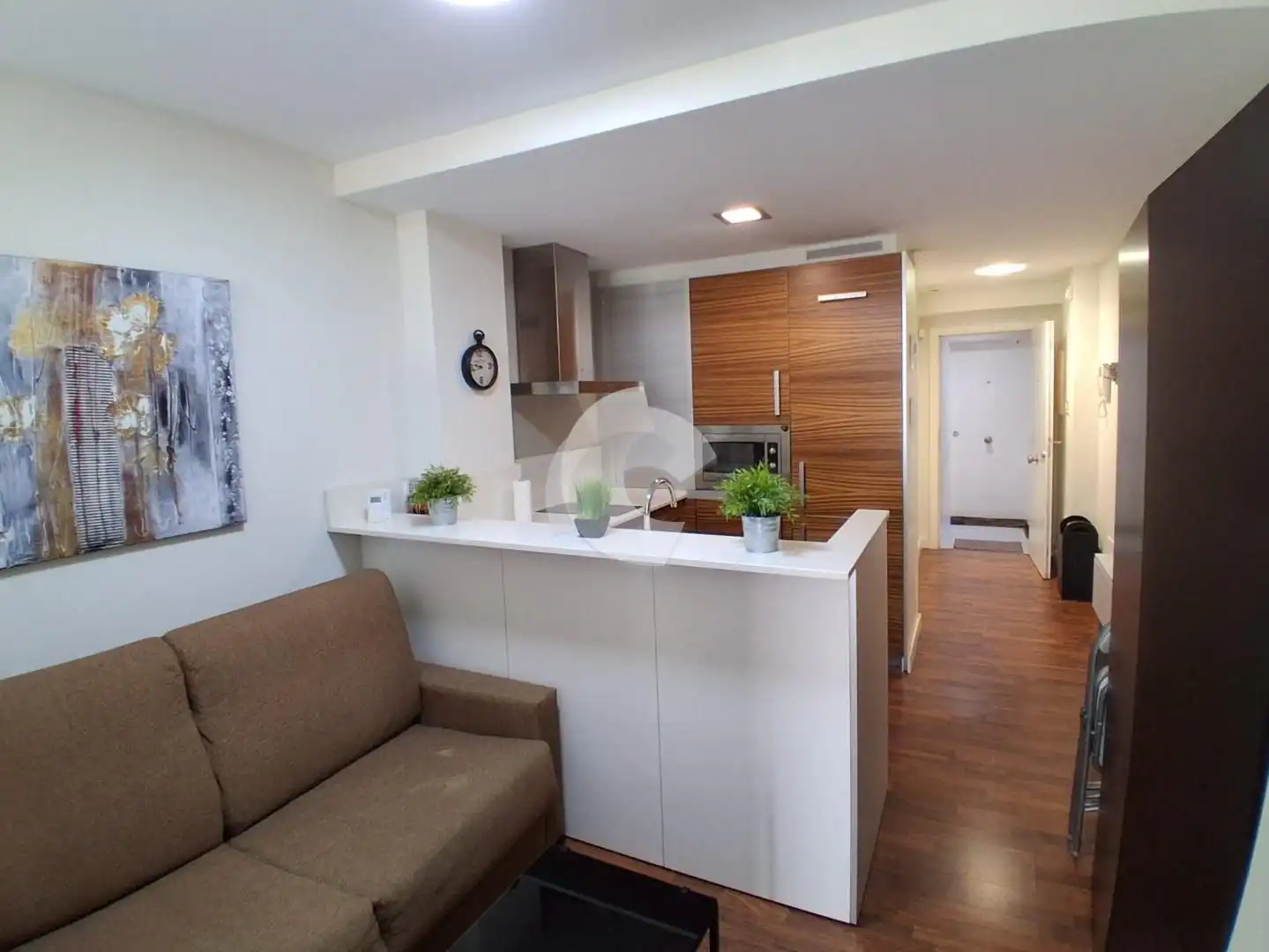 Cocina de Estudio de alquiler en A Coruña Capital  con Calefacción, Terraza y Trastero