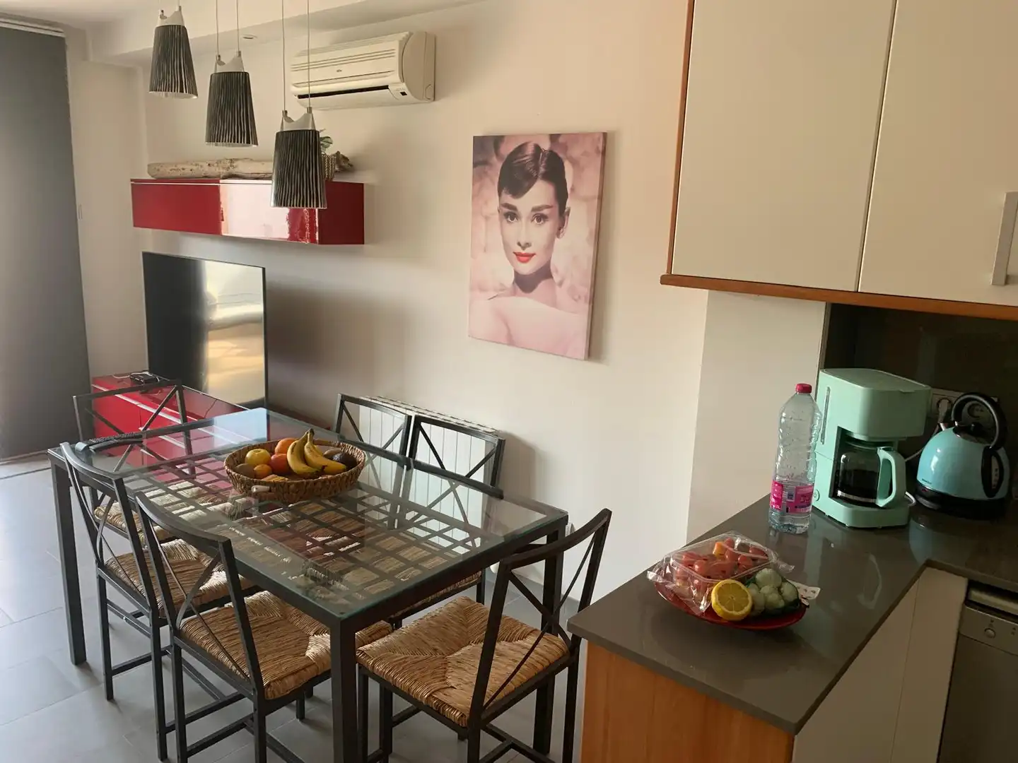 Dining room of Flat for sale in Roses  with Air Conditioner, Heating and Terrace