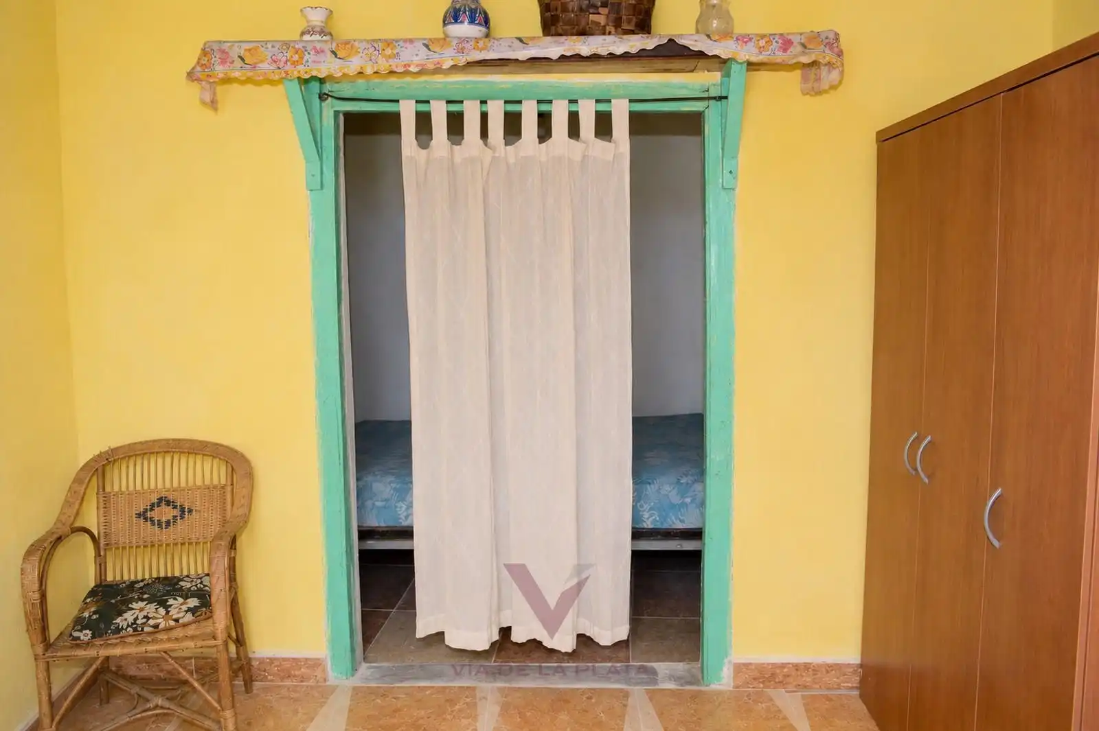 Schlafzimmer von Einfamilien-Reihenhaus zum Verkauf in San Esteban de la Sierra mit Heizung, Terrasse und Möbliert