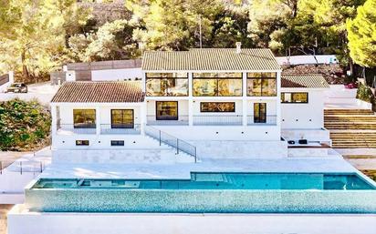 Vista exterior de Casa o xalet en venda en Esporles amb Aire condicionat, Terrassa i Piscina