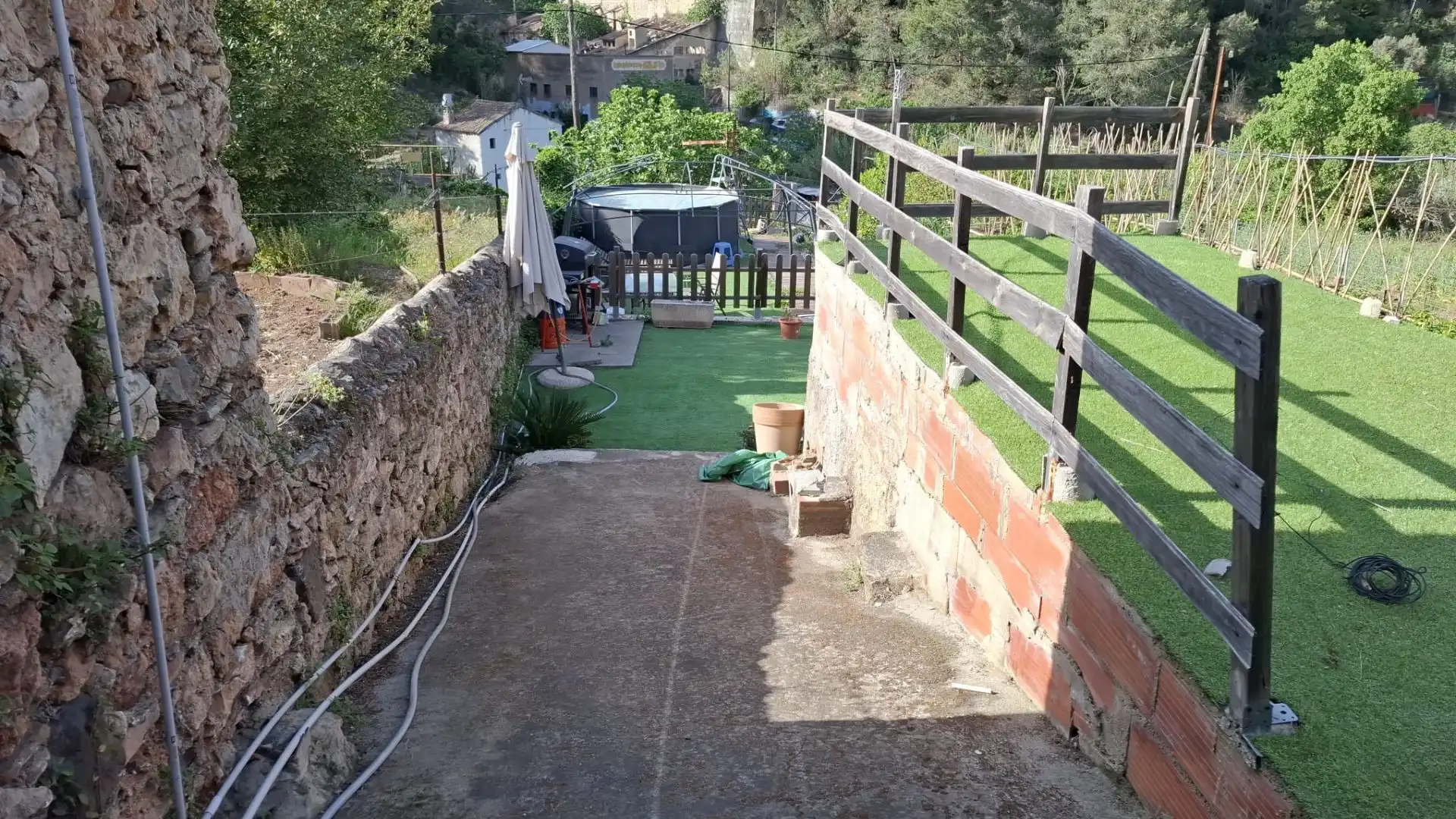 Garden of Country homes for sale in Vallirana  with Heating and Storage room