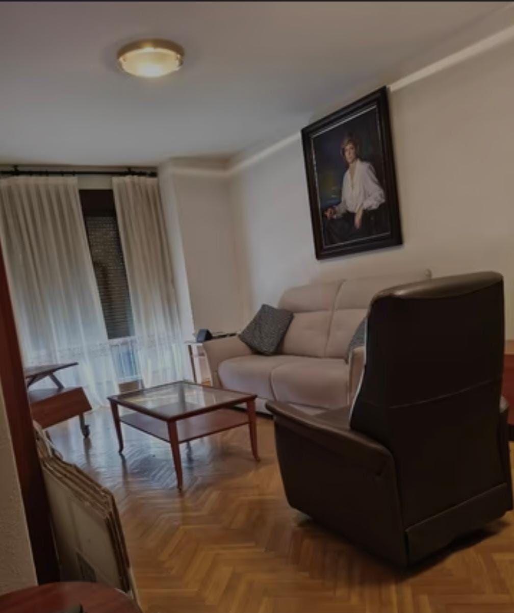 Living room of Flat to rent in Las Rozas de Madrid  with Heating, Private garden and Furnished