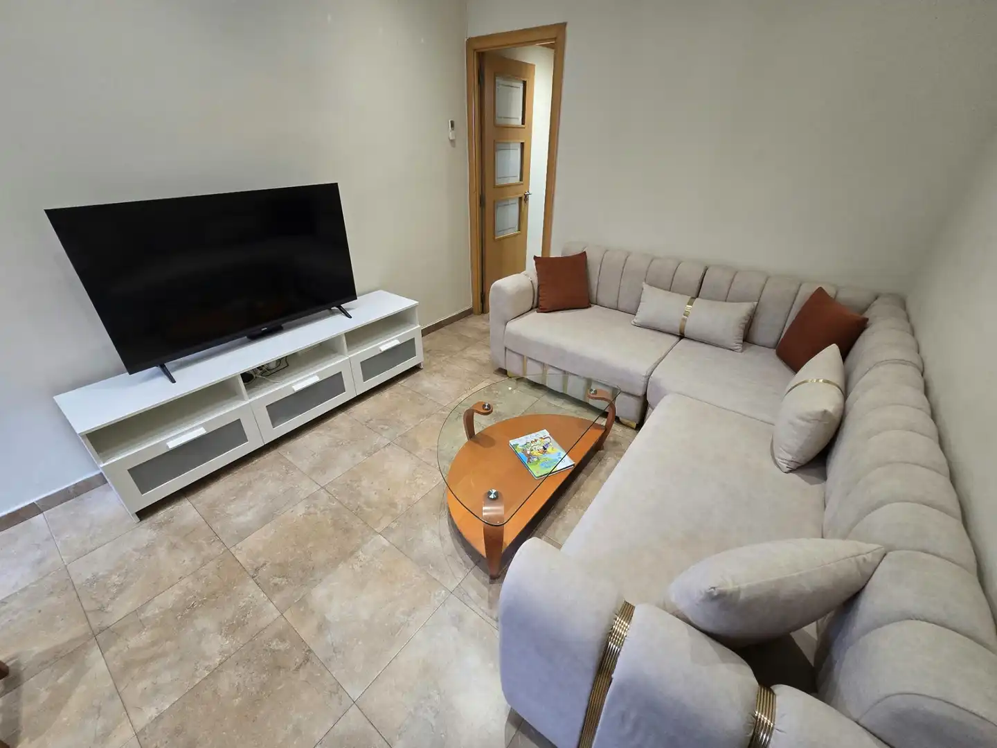 Sala de estar de Piso en venta en Barcelona con Aire acondicionado y Balcón