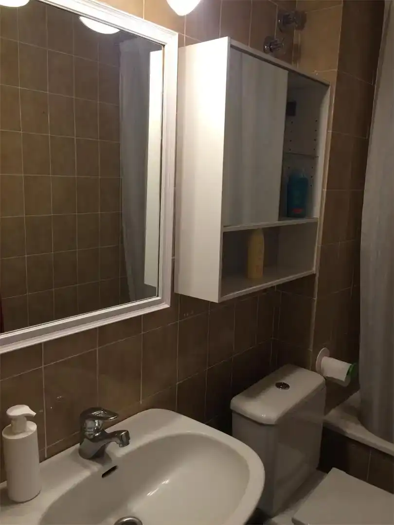 Baño de Ático para compartir en Barcelona con Aire acondicionado, Amueblado y Horno