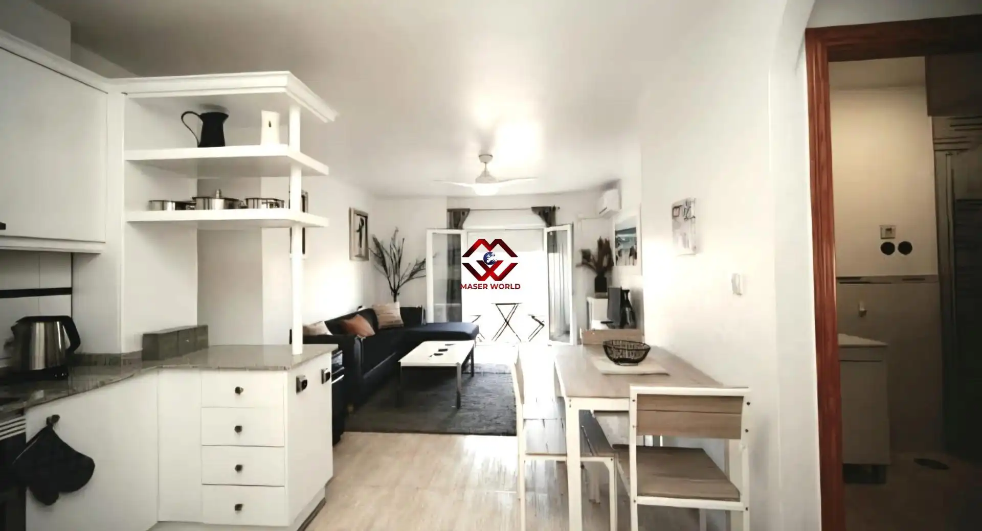 Living room of Attic for sale in Puerto de Mazarrón