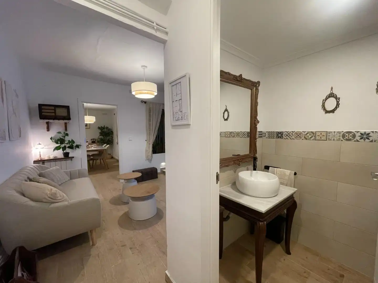 Badezimmer von Haus oder Chalet zur Miete in Requena mit Heizung und Terrasse