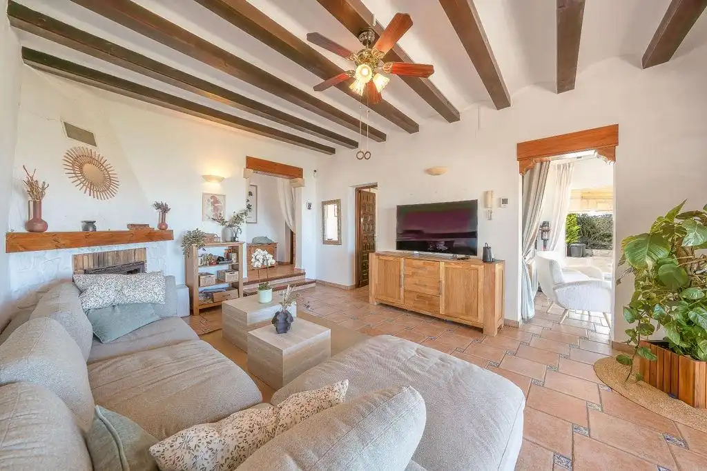 Living room of Houses for sale in Jávea / Xàbia  with Air Conditioner, Heating and Private garden