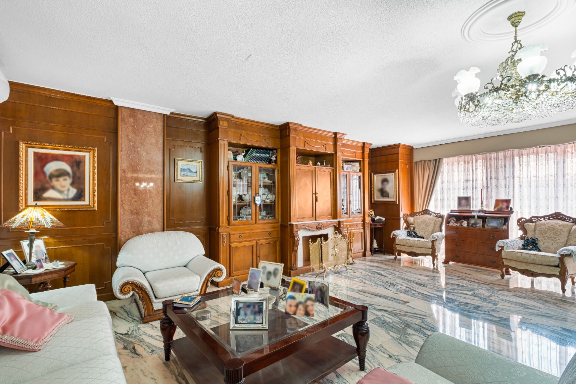 Living room of Flat for sale in Alicante / Alacant  with Air Conditioner, Storage room and Washing machine