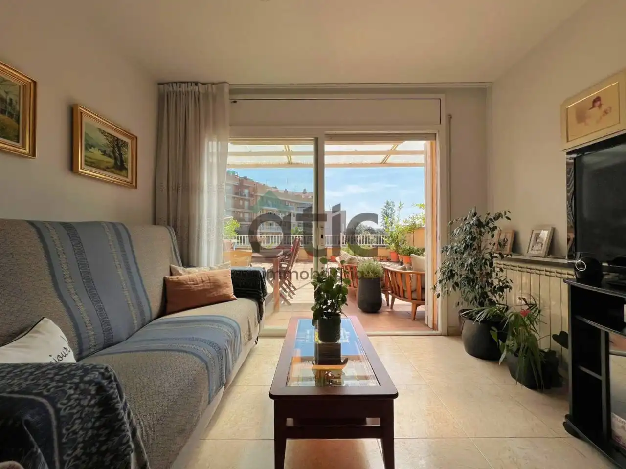 Sala de estar de Piso en venta en Manresa con Calefacción y Terraza