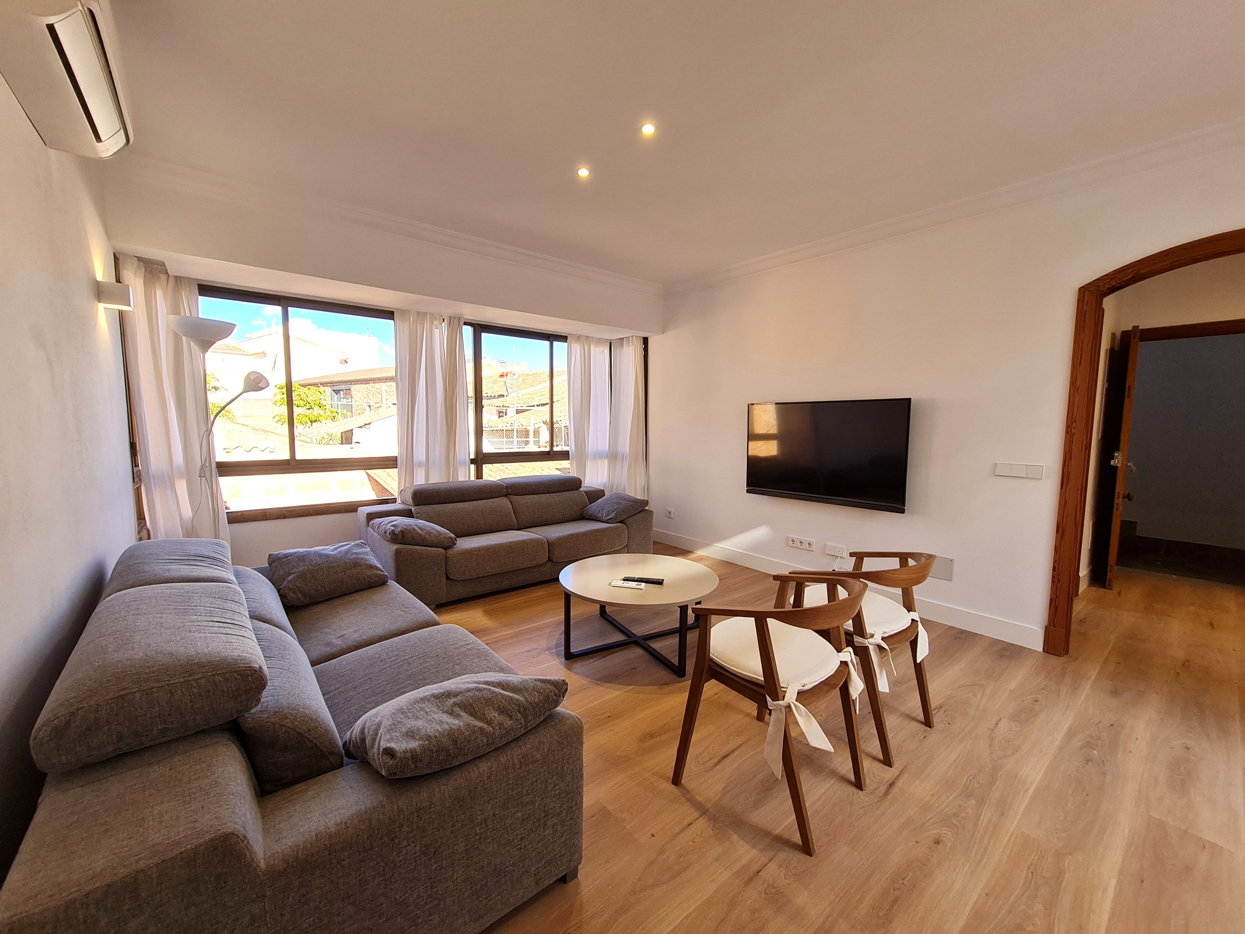 Wohnzimmer von Wohnungen miete in Santanyí mit Klimaanlage