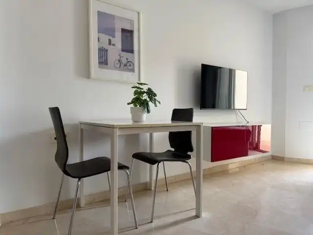 Sala de estar de Estudio de alquiler en Murcia con Aire acondicionado, Calefacción y Terraza