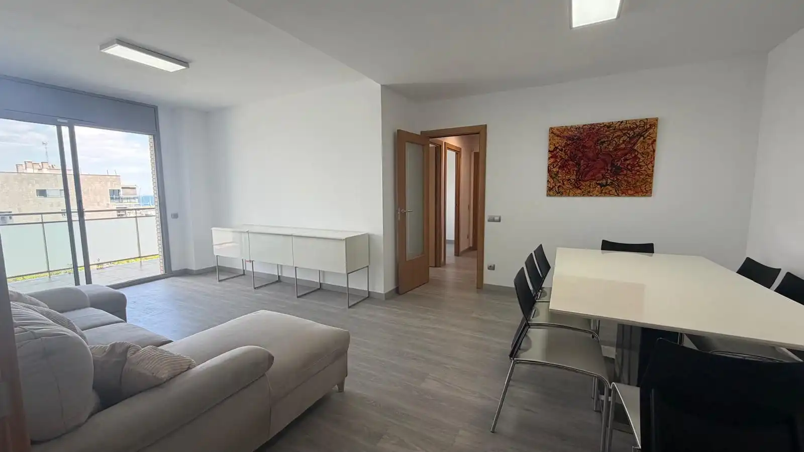 Sala de estar de Piso en venta en Badalona con Aire acondicionado, Calefacción y Terraza