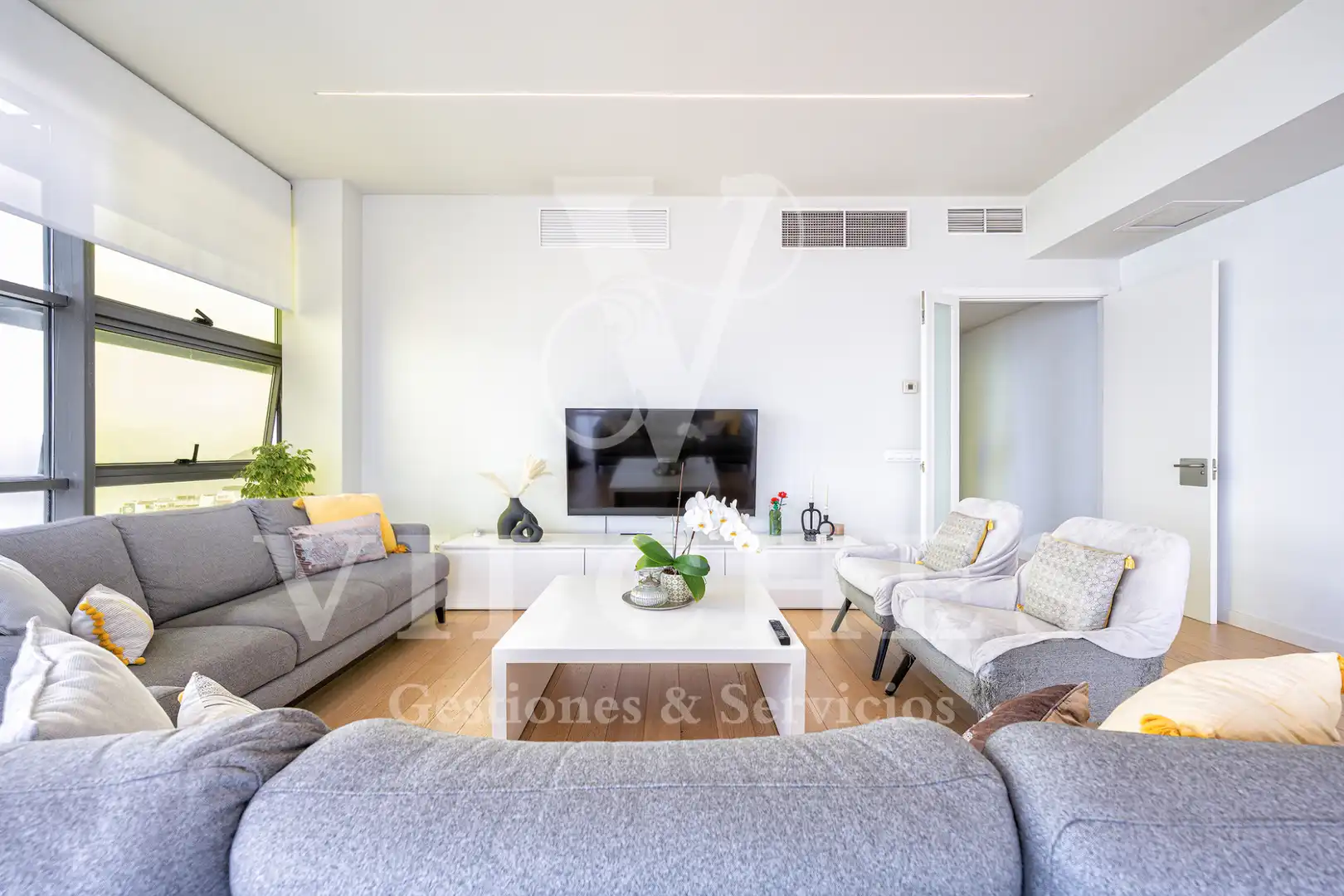 Sala de estar de Piso en venta en Las Palmas de Gran Canaria con Aire acondicionado y Trastero