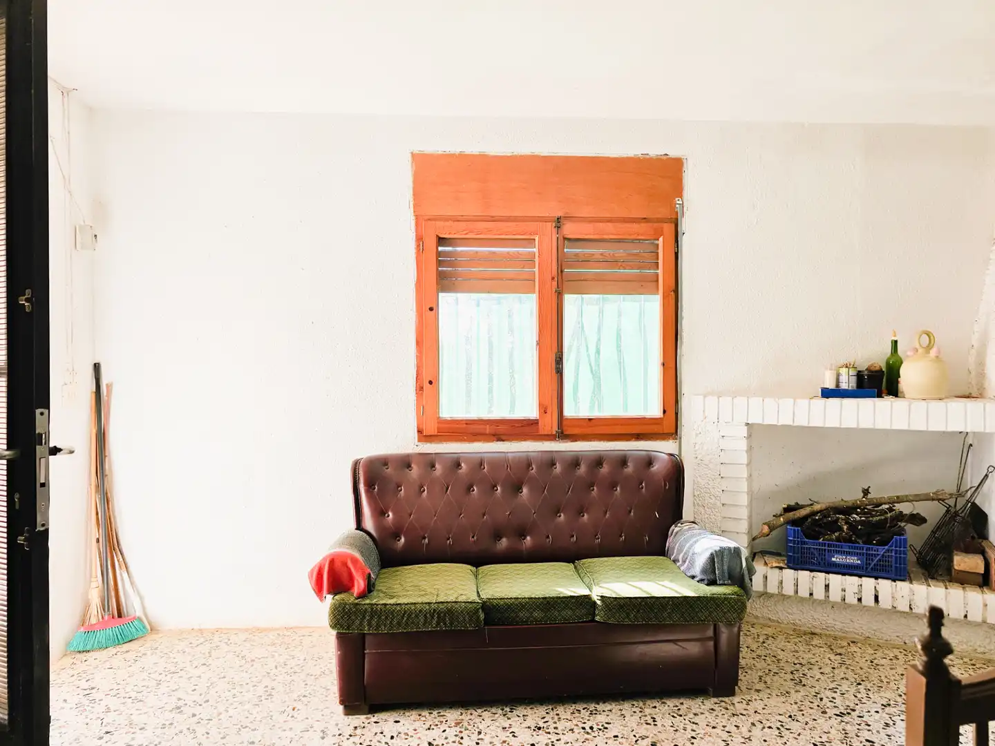Sala d'estar de Finca rústica en venda en Pedrola amb Jardí privat, Terrassa i Moblat