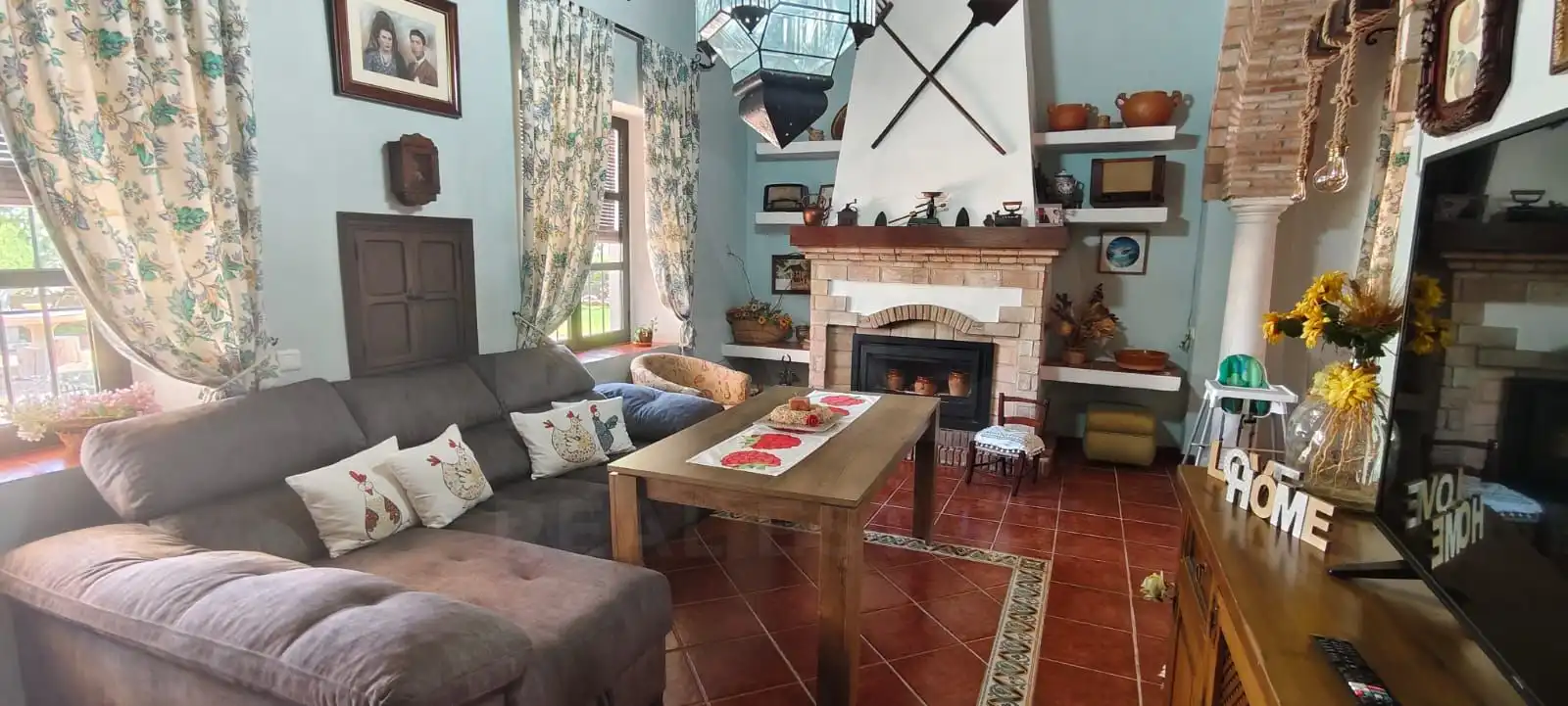 Sala de estar de Casa o chalet en venta en Écija con Aire acondicionado y Piscina