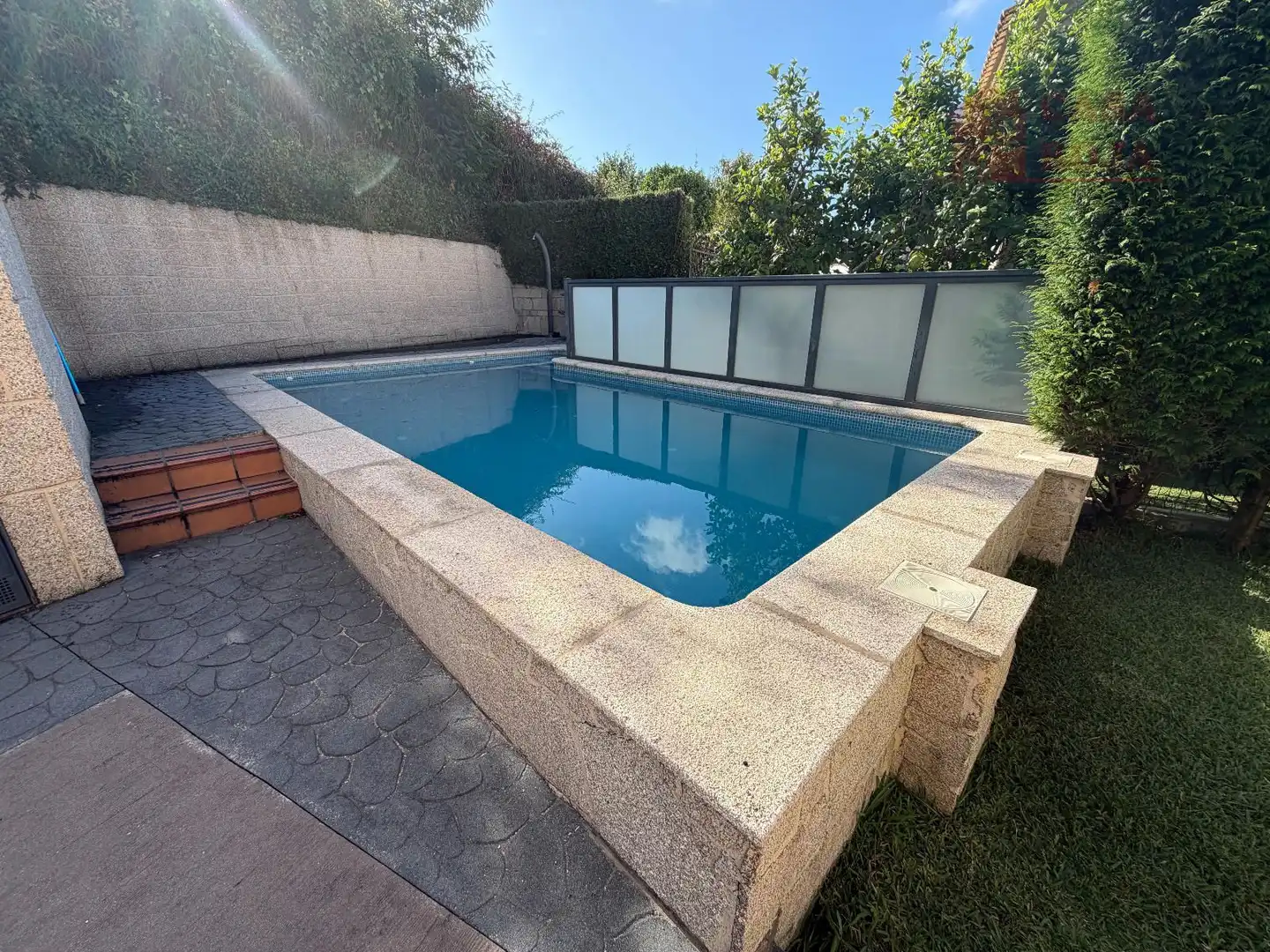 Swimming pool of Houses for sale in Cangas   with Heating, Terrace and Storage room
